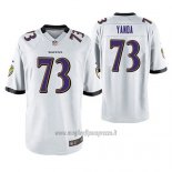 Maglia NFL Game Baltimore Ravens Marshal Yanda Bianco