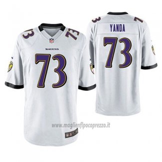 Maglia NFL Game Baltimore Ravens Marshal Yanda Bianco