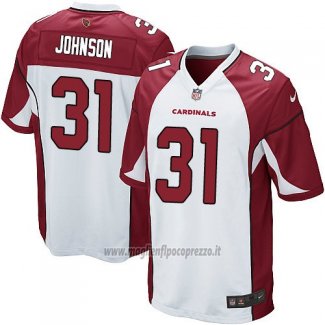 Maglia NFL Game Bambino Arizona Cardinals Johnson Bianco Rosso