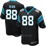 Maglia NFL Game Bambino Carolina Panthers Olsen Nero