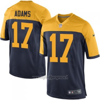 Maglia NFL Game Bambino Green Bay Packers Adams Nero Giallo