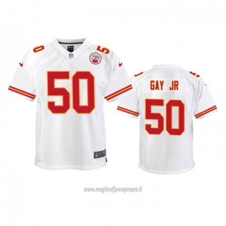 Maglia NFL Game Bambino Kansas City Chiefs Willie Gay Jr. Bianco