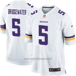 Maglia NFL Game Bambino Minnesota Vikings Briogewater Bianco