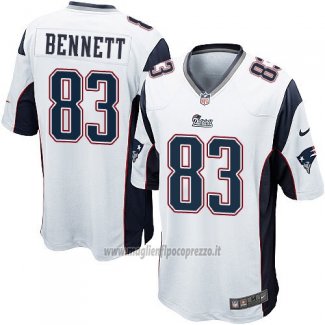 Maglia NFL Game Bambino New England Patriots Bennett Bianco
