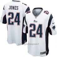 Maglia NFL Game Bambino New England Patriots Jones Bianco
