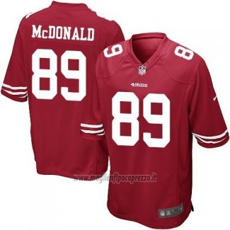 Maglia NFL Game Bambino San Francisco 49ers Mcdonald Rosso