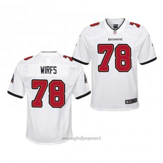 Maglia NFL Game Bambino Tampa Bay Buccaneers Tristan Wirfs 2020 Bianco