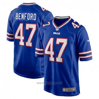 Maglia NFL Game Buffalo Bills Christian Benford Blu