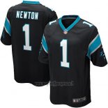 Maglia NFL Game Carolina Panthers Newton Nero