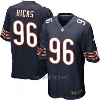 Maglia NFL Game Chicago Bears Hicks Bianco Nero