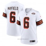 Maglia NFL Game Cleveland Browns Baker Mayfield Collection Alternato 1946 Bianco