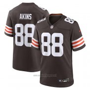 Maglia NFL Game Cleveland Browns Jordan Akins Marrone Bianco