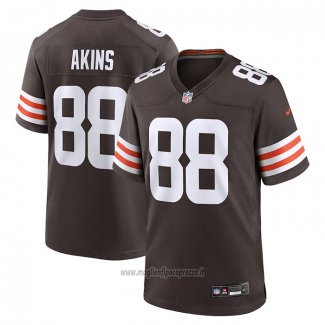 Maglia NFL Game Cleveland Browns Jordan Akins Marrone Bianco