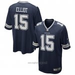 Maglia NFL Game Dallas Cowboys Ezekiel Elliott Blu Bianco