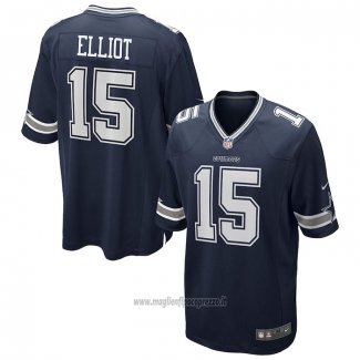 Maglia NFL Game Dallas Cowboys Ezekiel Elliott Blu Bianco