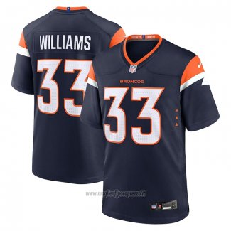 Maglia NFL Game Denver Broncos Javonte Williams Alternato Blu