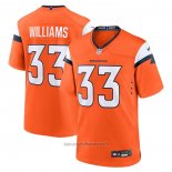 Maglia NFL Game Denver Broncos Javonte Williams Arancione2