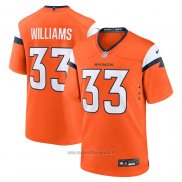 Maglia NFL Game Denver Broncos Javonte Williams Arancione2