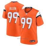 Maglia NFL Game Denver Broncos Zach Allen Arancione Bianco