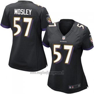 Maglia NFL Game Donna Baltimore Ravens Mosley Nero