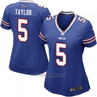 Maglia NFL Game Donna Buffalo Bills Taylor Blu