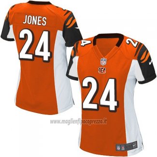 Maglia NFL Game Donna Cincinnati Bengals Jones Arancione