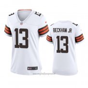 Maglia NFL Game Donna Cleveland Browns Odell Beckham Jr 2020 Bianco