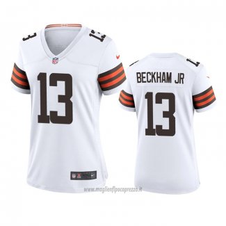 Maglia NFL Game Donna Cleveland Browns Odell Beckham Jr 2020 Bianco