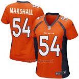 Maglia NFL Game Donna Denver Broncos Marshall Arancione