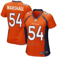 Maglia NFL Game Donna Denver Broncos Marshall Arancione