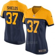 Maglia NFL Game Donna Green Bay Packers Shields Nero Giallo