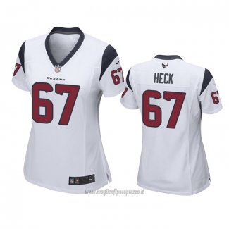 Maglia NFL Game Donna Houston Texans Charlie Heck Bianco