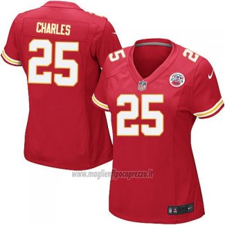 Maglia NFL Game Donna Kansas City Chiefs Charles Rosso