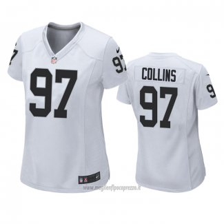 Maglia NFL Game Donna Las Vegas Raiders Maliek Collins Bianco