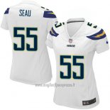 Maglia NFL Game Donna Los Angeles Chargers Seau Bianco