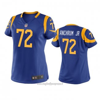 Maglia NFL Game Donna Los Angeles Rams Tremayne Anchrum Jr. Blu