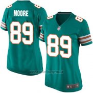 Maglia NFL Game Donna Miami Dolphins Moore Verde Scuro