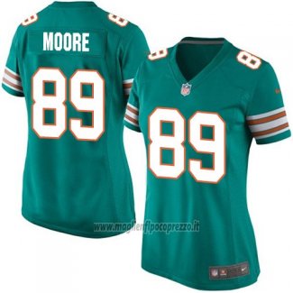 Maglia NFL Game Donna Miami Dolphins Moore Verde Scuro