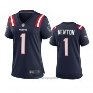 Maglia NFL Game Donna New England Patriots Cam Newton Blu
