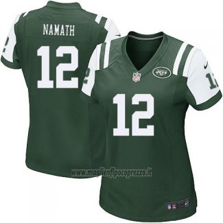 Maglia NFL Game Donna New York Jets Namath Verde