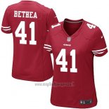 Maglia NFL Game Donna San Francisco 49ers Bethea Rosso