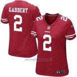 Maglia NFL Game Donna San Francisco 49ers Gabbert Rosso