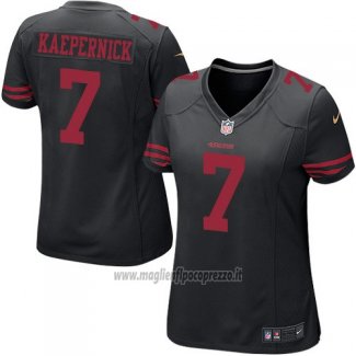 Maglia NFL Game Donna San Francisco 49ers Kaepernick Nero