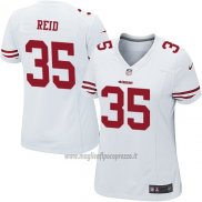 Maglia NFL Game Donna San Francisco 49ers Reid Bianco