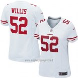 Maglia NFL Game Donna San Francisco 49ers Willis Bianco