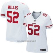 Maglia NFL Game Donna San Francisco 49ers Willis Bianco
