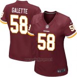 Maglia NFL Game Donna Washington Commanders Galette Rosso