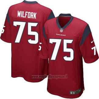 Maglia NFL Game Houston Texans Wilfork Rosso