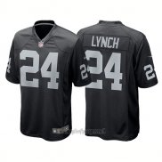 Maglia NFL Game Las Vegas Raiders 24 Marshawn Lynch Nero