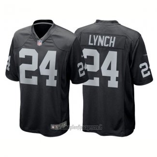 Maglia NFL Game Las Vegas Raiders 24 Marshawn Lynch Nero